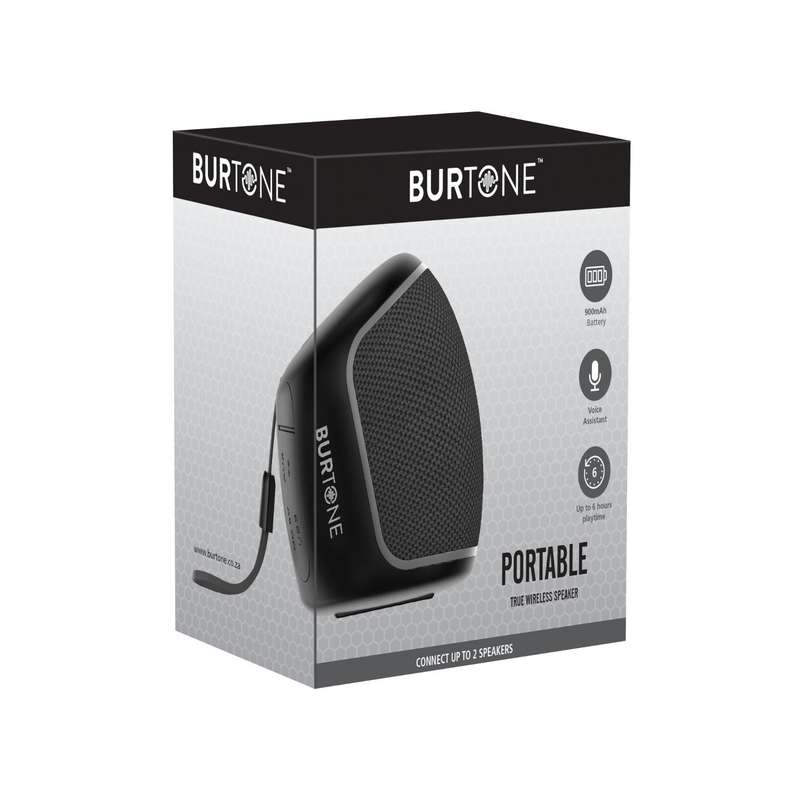 Burtone Portable Bluetooth Speaker  Black