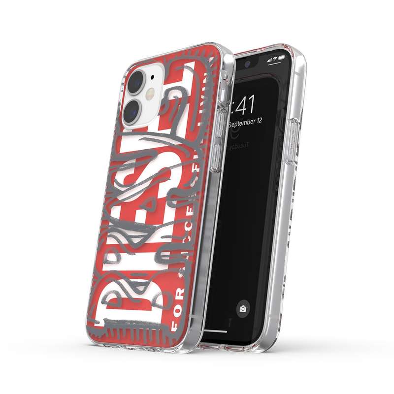Apple iPhone 12 Mini Diesel Aop Case Red,  Grey