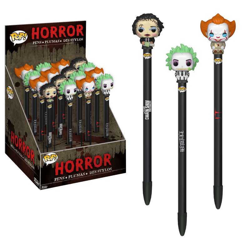 Horror Funko Pop Pens - 16 Pieces