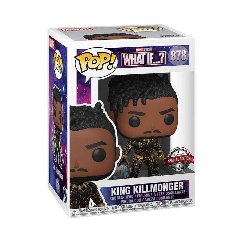 Funko Pop Pop 878 Marvel What If? - King Killmonger Bobblehead (Special Edition)