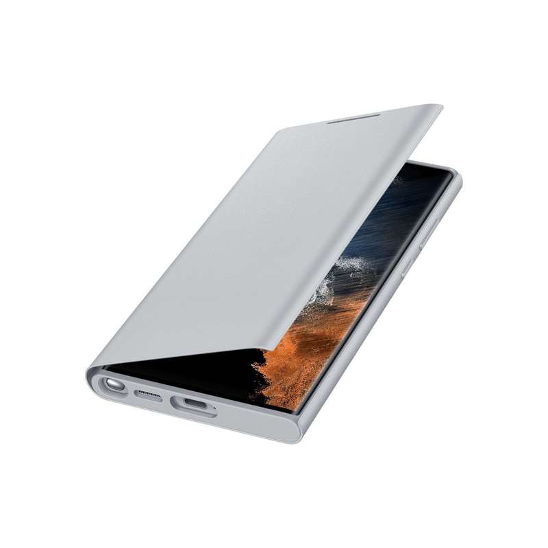 Original Samsung Galaxy S22 Ultra 5G Smart LED View Phone Cover Grey