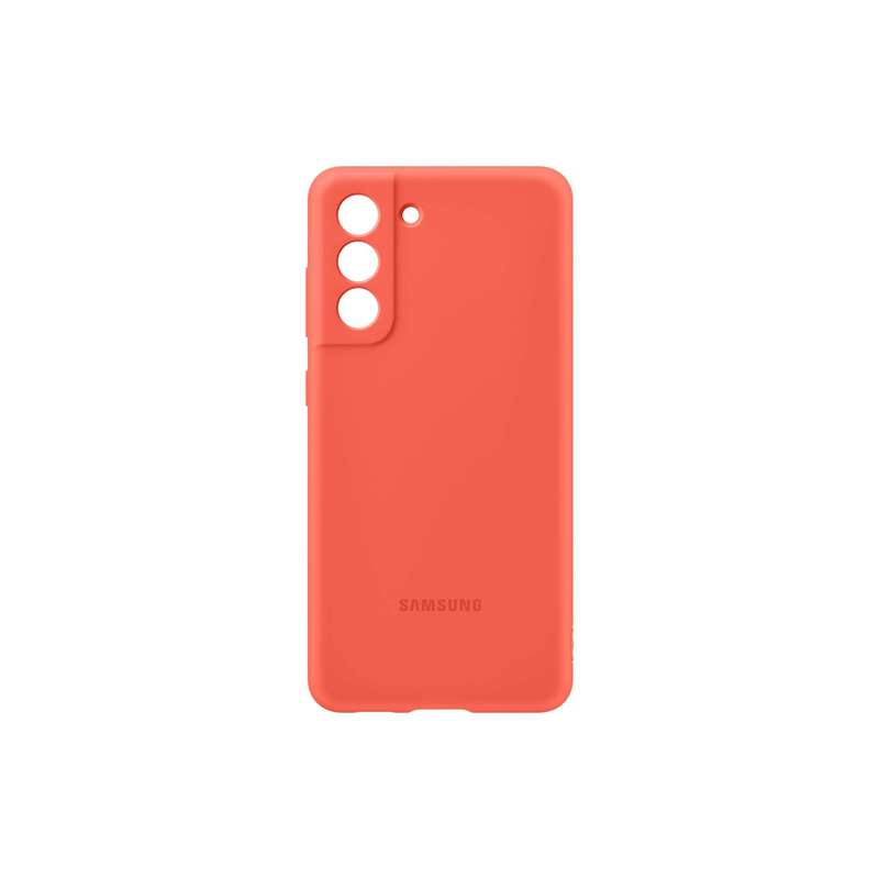 Samsung Galaxy S21 FE Case - Official Samsung Silicone Cover - Coral