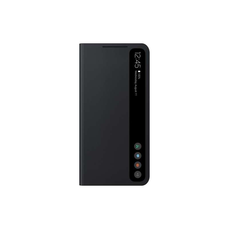 Samsung Galaxy S21 FE Case - Official Samsung Smart Clear View Cover - Black