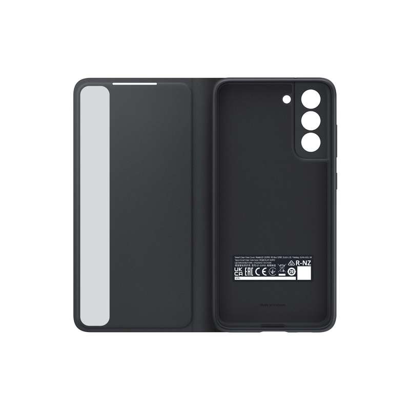Samsung Galaxy S21 FE Case - Official Samsung Smart Clear View Cover - Black