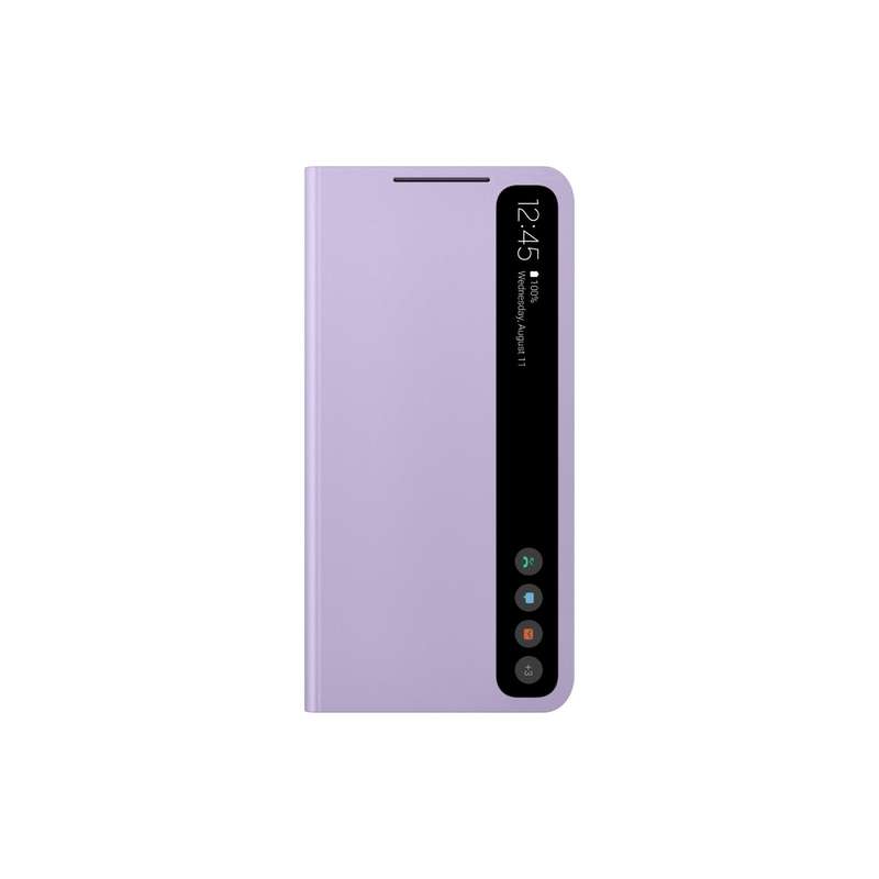 Samsung Galaxy S21 FE Case - Official Samsung Smart Clear View Cover - Lavender