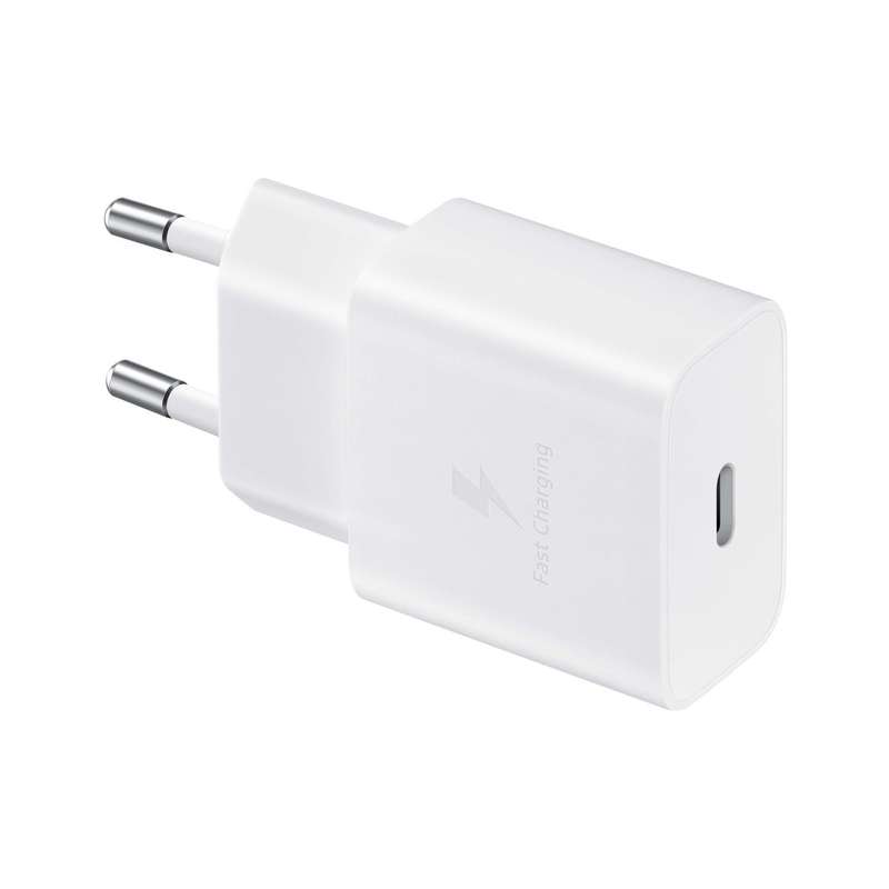 Samsung 15W Wall Charger with USB C to Type C cable - 1 Port White