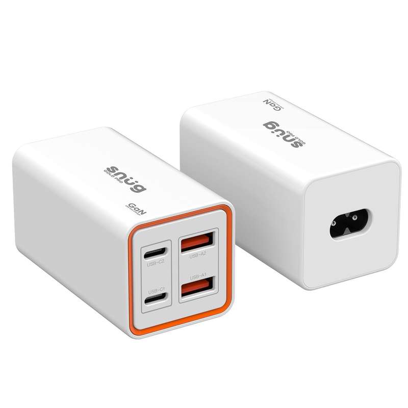 Snug 65W Gold Pro 4 Port PD GaN Fast Charge USB/Type-C Dual Desk Charger