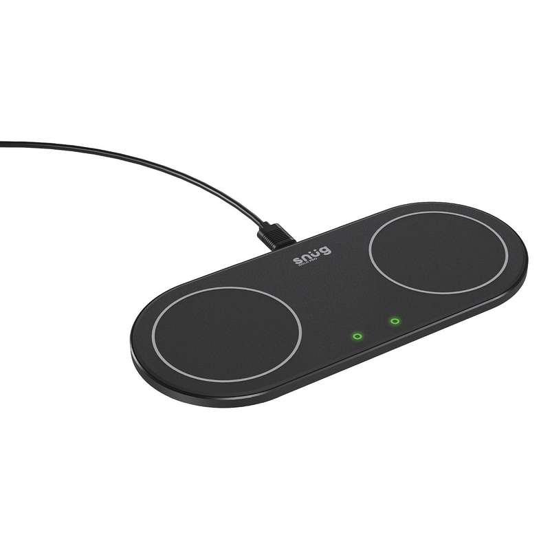 Snug 15W Fast Wireless Charger - Wireless Charging Pad - Black