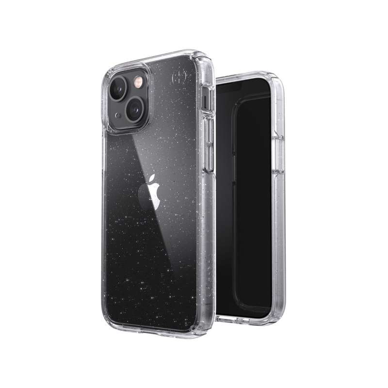 iPhone 13 Mini Case - Speck Presidio Perfect Clear Glitter Cover - Clear Glitter
