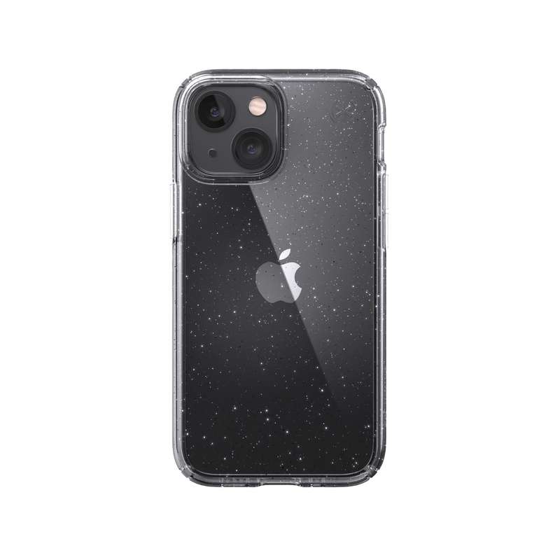 iPhone 13 Mini Case - Speck Presidio Perfect Clear Glitter Cover - Clear Glitter