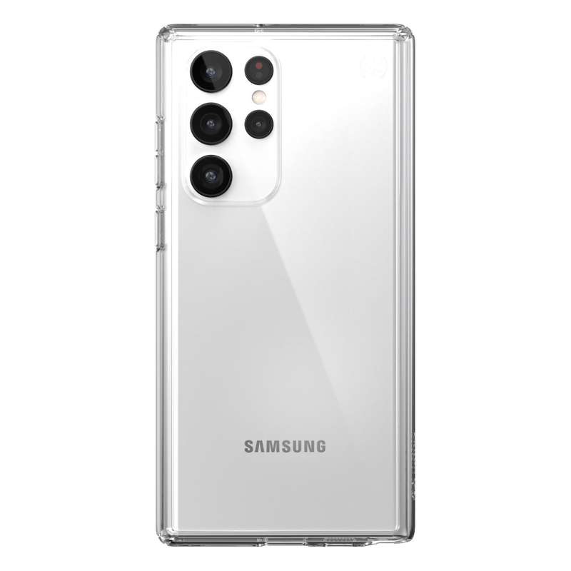 Samsung Galaxy S22 Ultra 5G Speck Presidio Perfect Clear Cell Phone Cover Clear