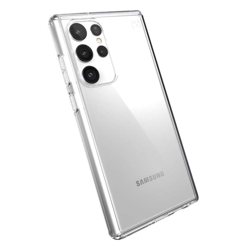 Samsung Galaxy S22 Ultra 5G Speck Presidio Perfect Clear Cell Phone Cover Clear