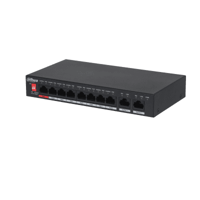 Dahua 8-Port PoE Unmanaged Desktop Switch with 2 Up-Link