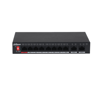 Dahua 8-Port PoE Unmanaged Desktop Switch with 2 Up-Link