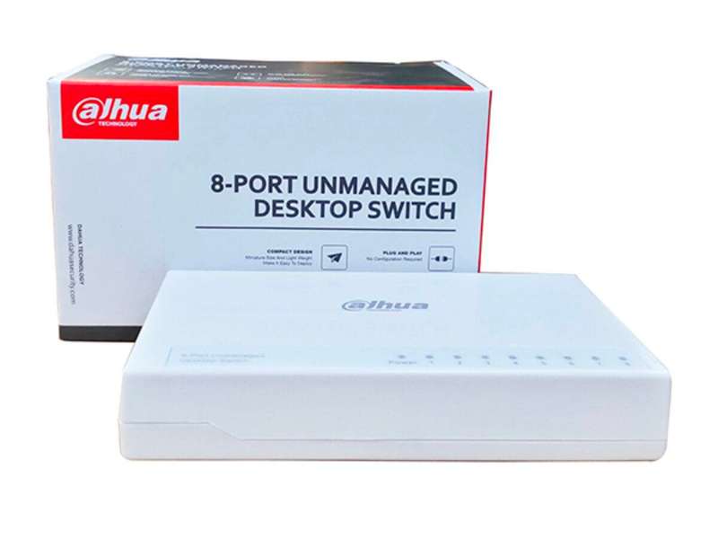 Dahua PFS3008-8ET-L 8-Port Desktop Fast Ethernet Switch