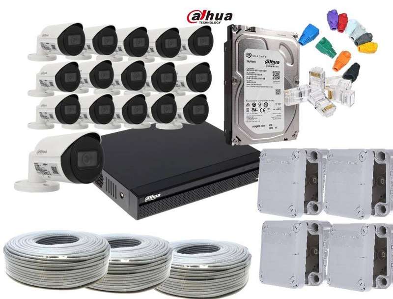 Dahua 16 Channel Wizsense NVR CCTV Kit With 2MP Bullet Cameras &amp; 4TB HDD Bundle IP Camera system