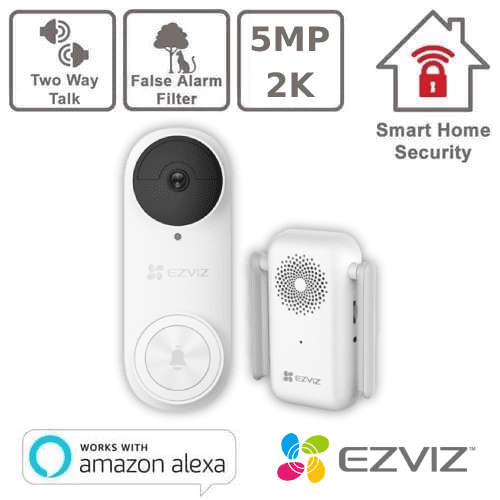 EZVIZ DB2 Battery-powered Video Doorbell Kit
