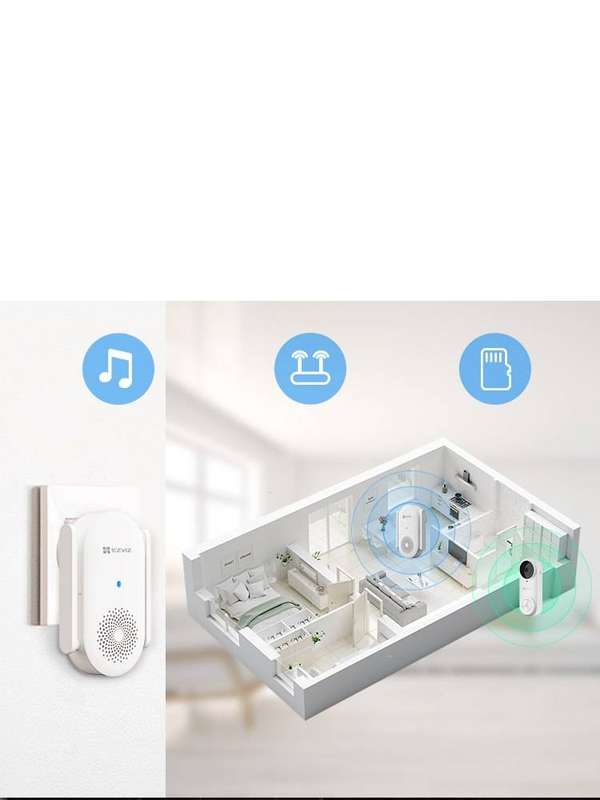 EZVIZ DB2 Battery-powered Video Doorbell Kit