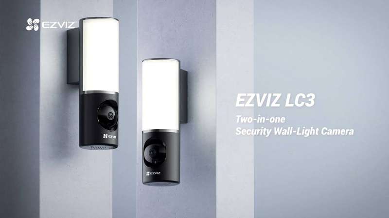 EZVIZ LC3 Smart Security Wall-Light Camera