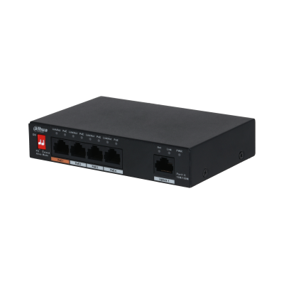 Dahua PFS3005-4ET-60 5-Port Unmanaged Desktop Switch with 4-Port PoE
