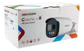2 MP ColorVu PIR Siren Audio Fixed Bullet Camera DS-2CE12DF3T-PIRXOS