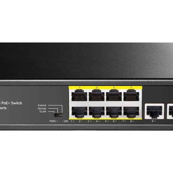 POE 1010GB 8 PORT WITH 2 UPLINK GIGABIT