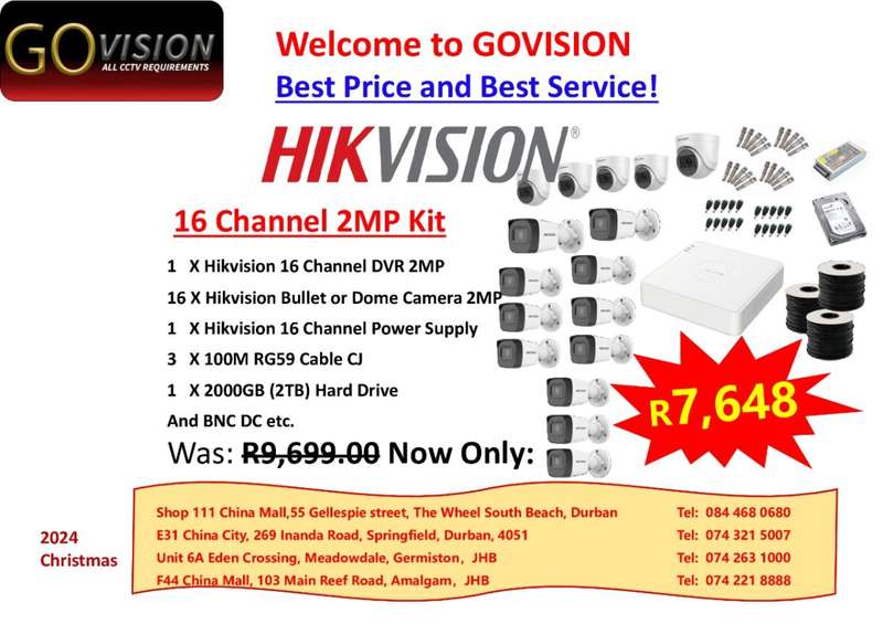 HIKVISION 16 C HANNEL 2MP KIT