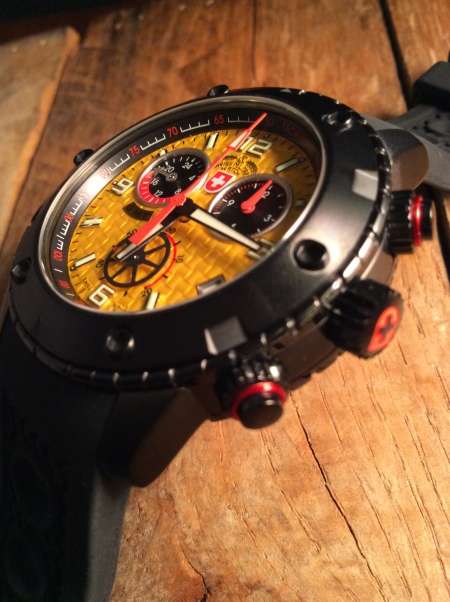 R17,000.00** CX SWISS MILITARY RALLYE DAKAR YELLOW CHRONO WATCH BRAND NEW WITH PAPERS!!