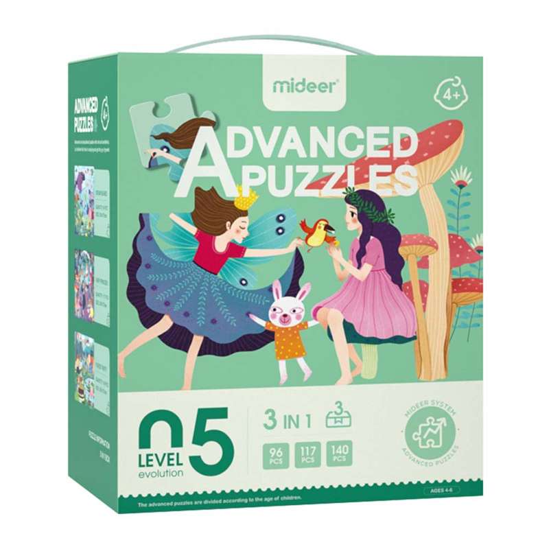 Mideer - Level Up Puzzles - 3-in-1 - Level 5 Dream World