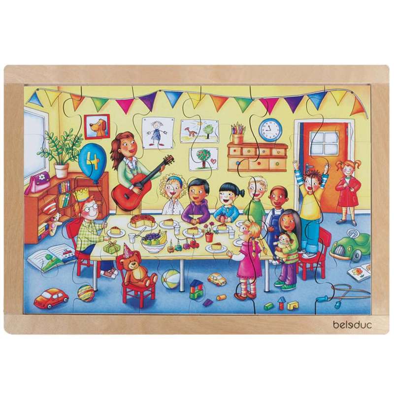 Beleduc - Frame Puzzle - Birthday - 24pcs