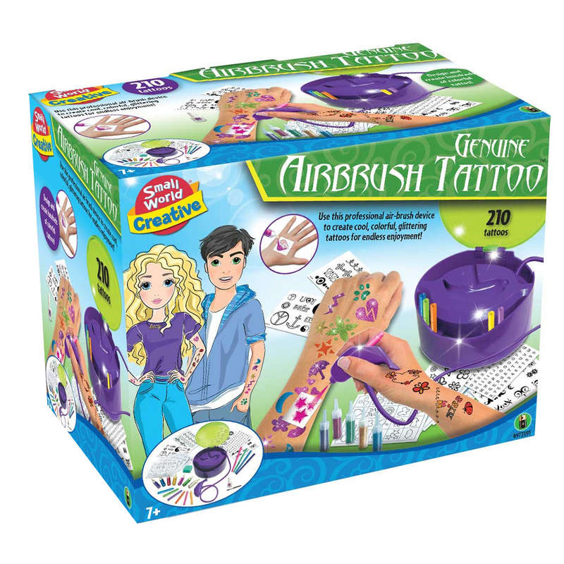 Small World Toys - Temporary Airbrush Tattoo Set