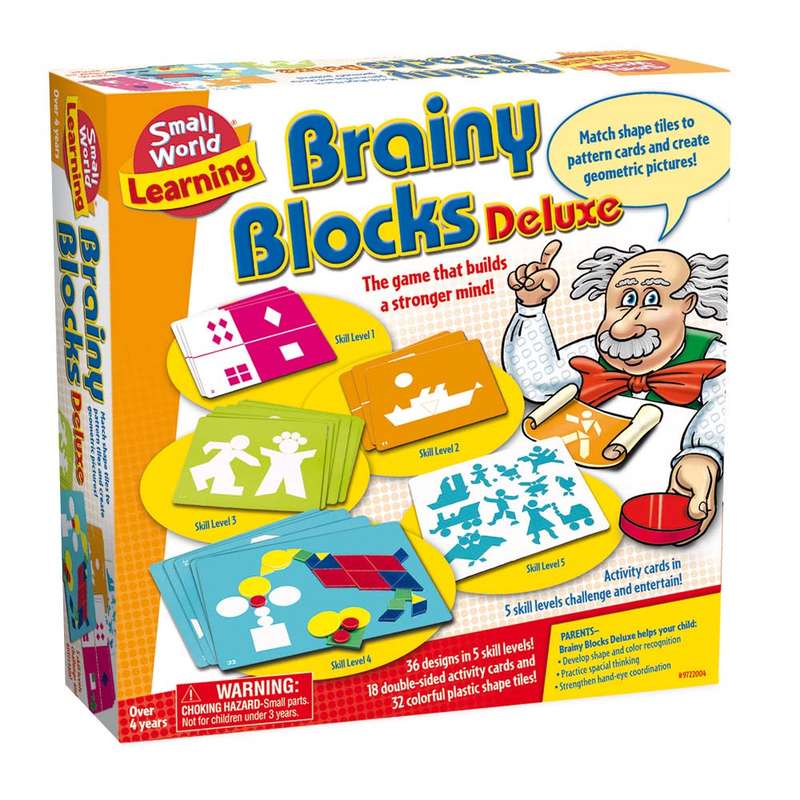 Small World Toys - Brainy Blocks Deluxe - 50pcs