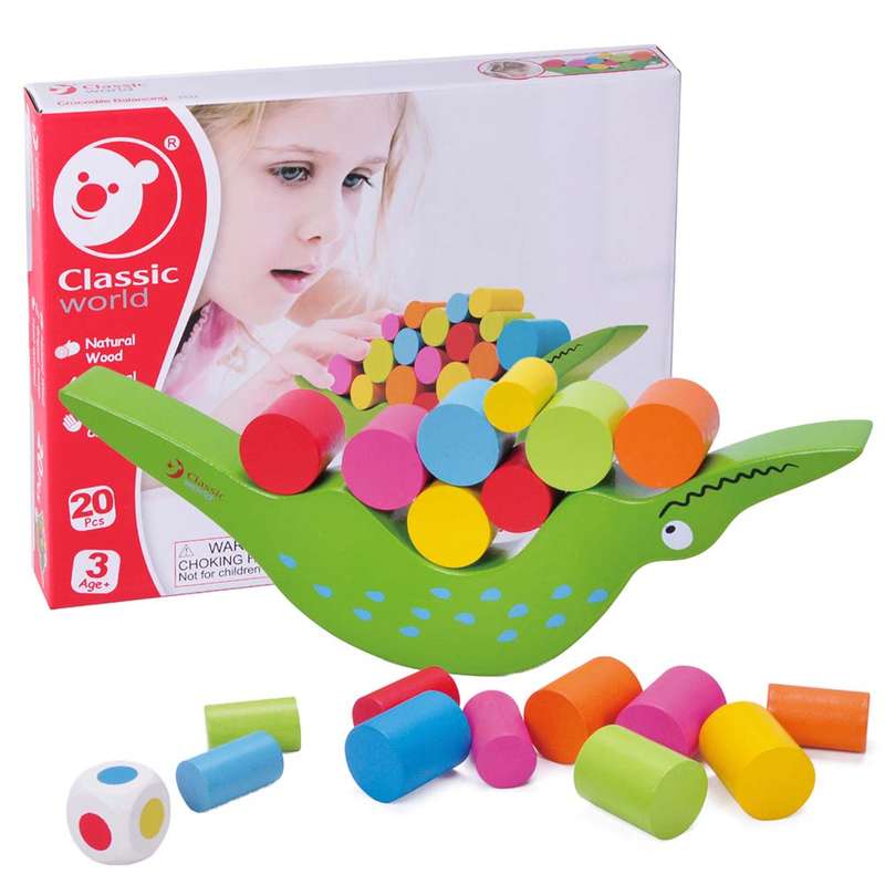 Classic World - Balancing Game - Crocodile - 20pcs