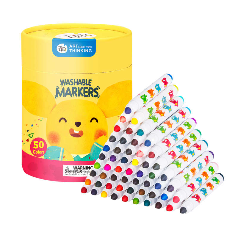 Jar Meló - Washable Markers - Baby Roo 50 Colours