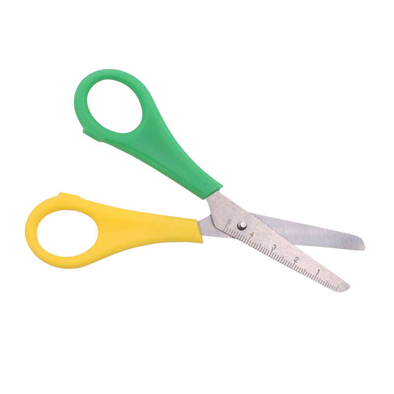 Anthony Peters - Scissors with Ruler on Blade - Yellow & Green - Left-handed 12.5cm - 12pcs