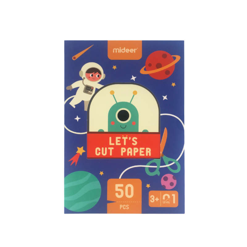 Mideer - Beginner Level Let's Cut Paper Arts & Crafts Set