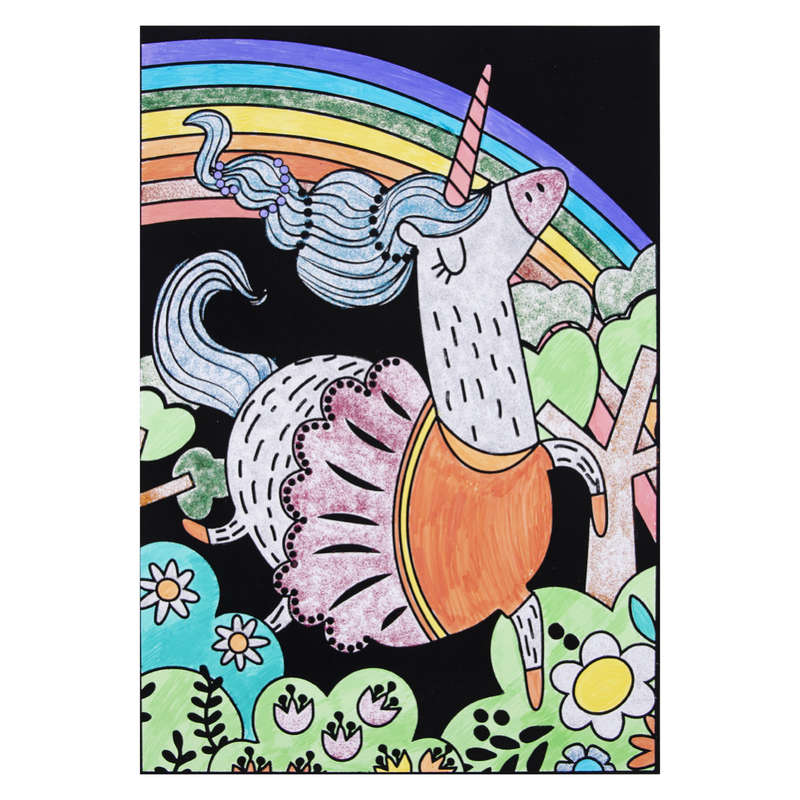 TookyToy - Velvet Colouring Kit - Unicorn