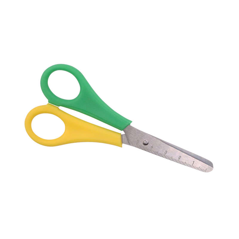 Anthony Peters - Scissors with Ruler on Blade - Yellow & Green - Left-handed 12.5cm - 12pcs