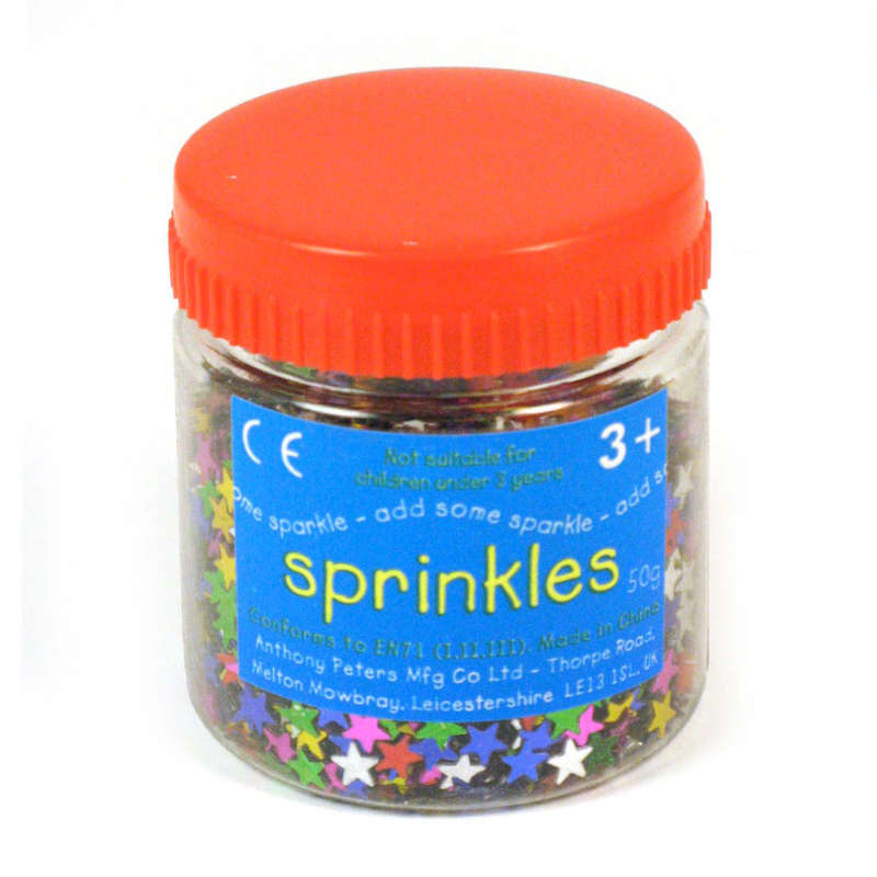 Anthony Peters - Star Sprinkles 50g Tubs Assorted Colours