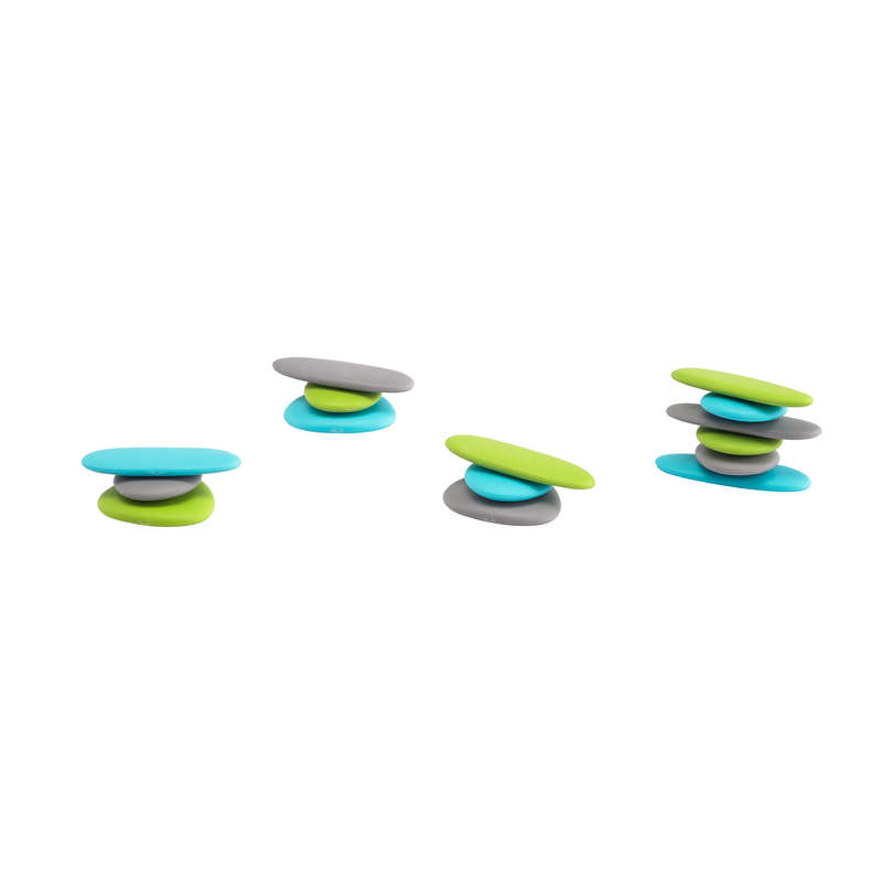 EDX Education - Junior Rainbow Pebbles - Earth Colours - 36pcs Jar - 3 Shapes, 6 Colours