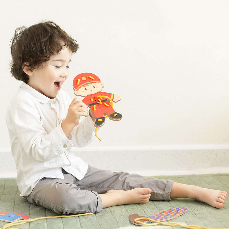 Classic World - My Job Lacing Toy - Boy