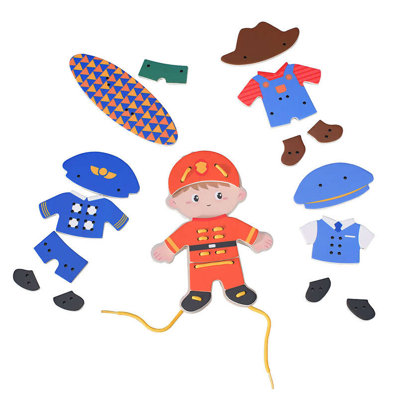 Classic World - My Job Lacing Toy - Boy