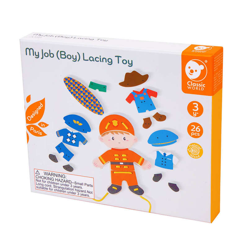 Classic World - My Job Lacing Toy - Boy