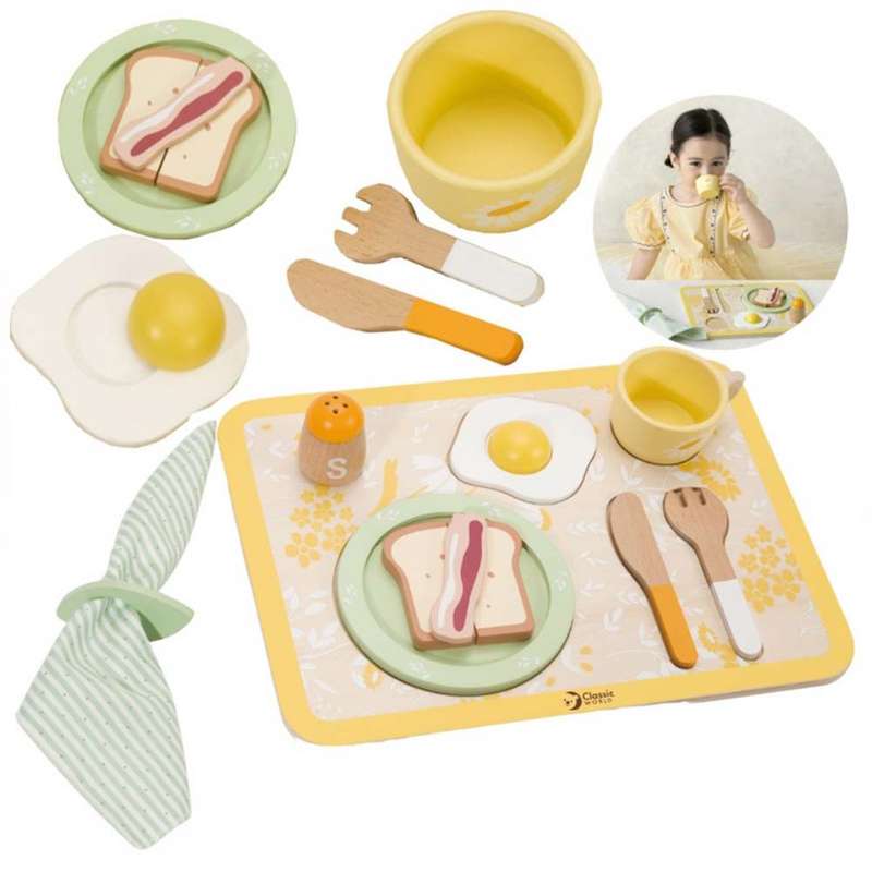 Classic World - Pretend & Play - Vintage Breakfast Tray