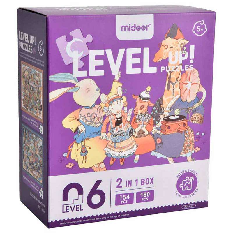 Mideer - Level Up Puzzles - 2-in-1 - Level 6 Forest Fantasy