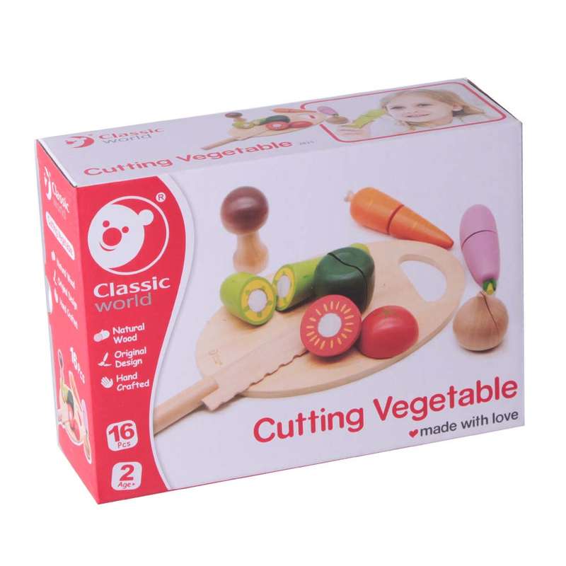 Classic World - Pretend & Play - Cutting Vegetable - 9pcs