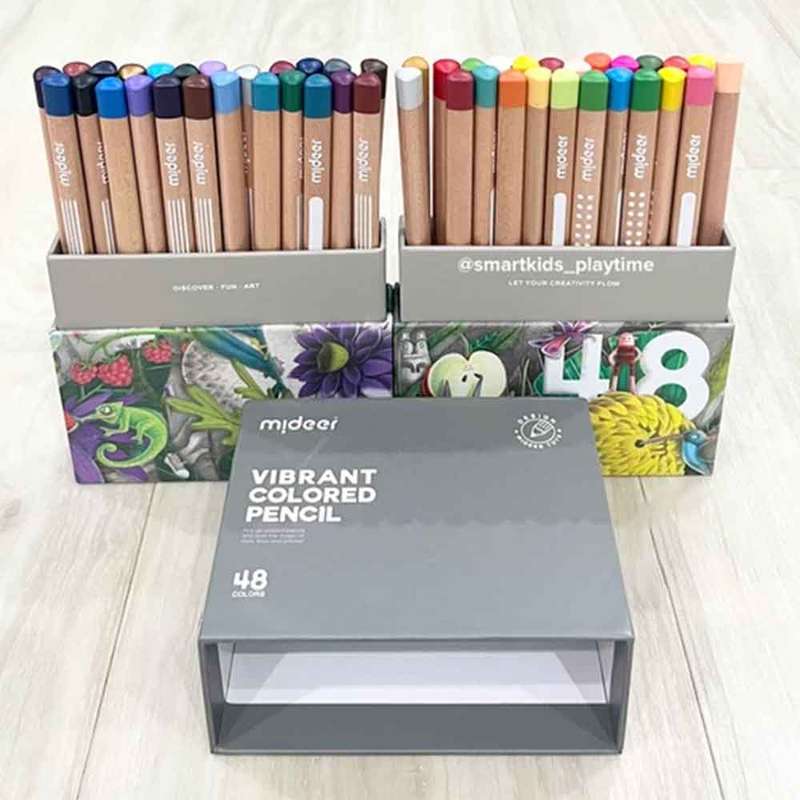 Mideer - Vibrant Coloured Pencil - 48 Colours