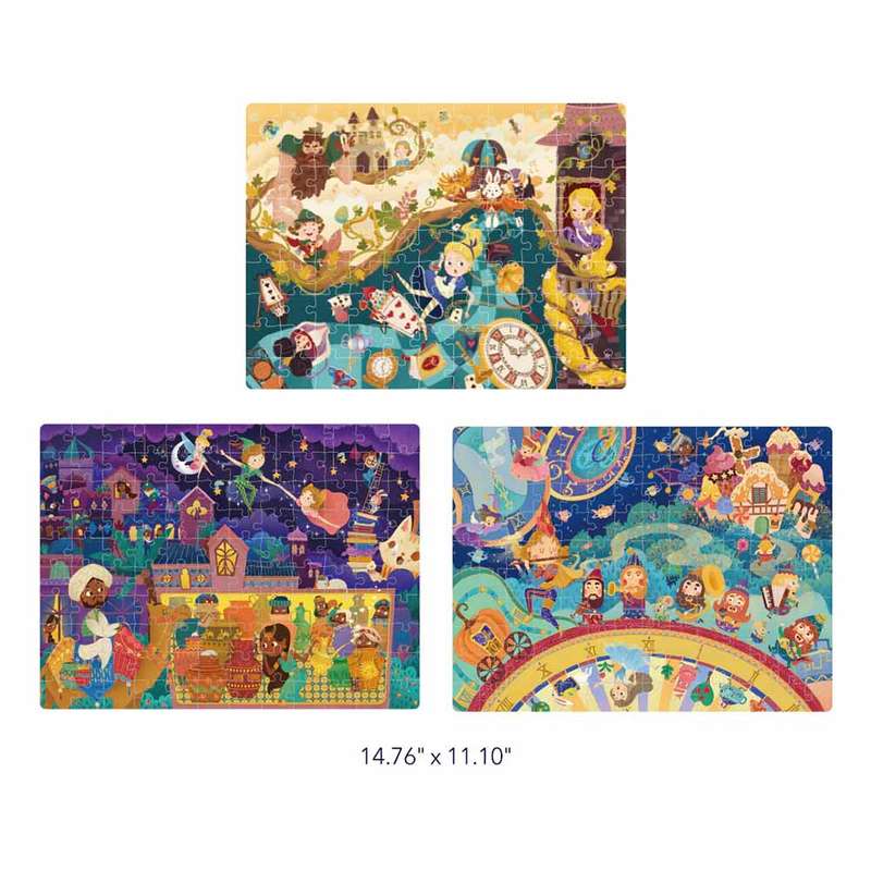 Mideer - Level Up Puzzles - 3-in-1 - Level 5 Fairy Tale World