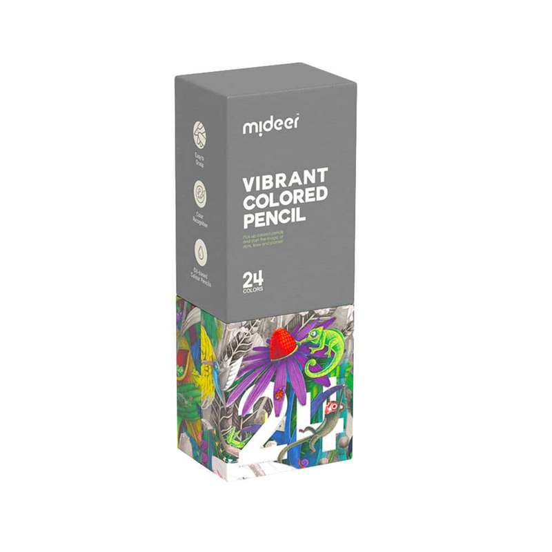 Mideer - Vibrant Coloured Pencil - 24 Colours