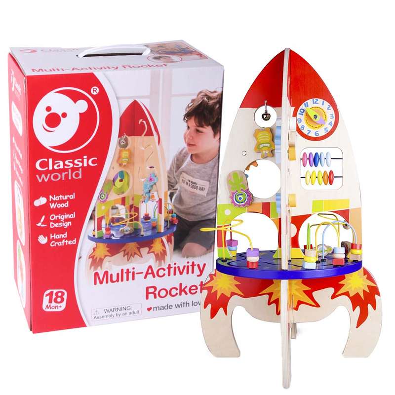 Classic World - Multi-Activity Rocket - 37 x 37 x 62 cm